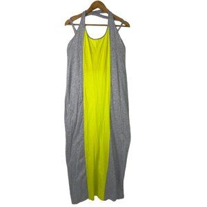 Route 66 Gray & Green  Maxi Dress Size: L/G